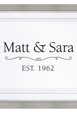 Framed Sign Blank Includes Laser Engraving