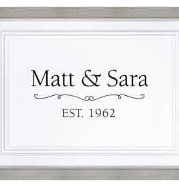 Framed Sign Blank Includes Laser Engraving