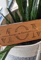 Cherry Plaque Rectangle Includes Laser Engraving