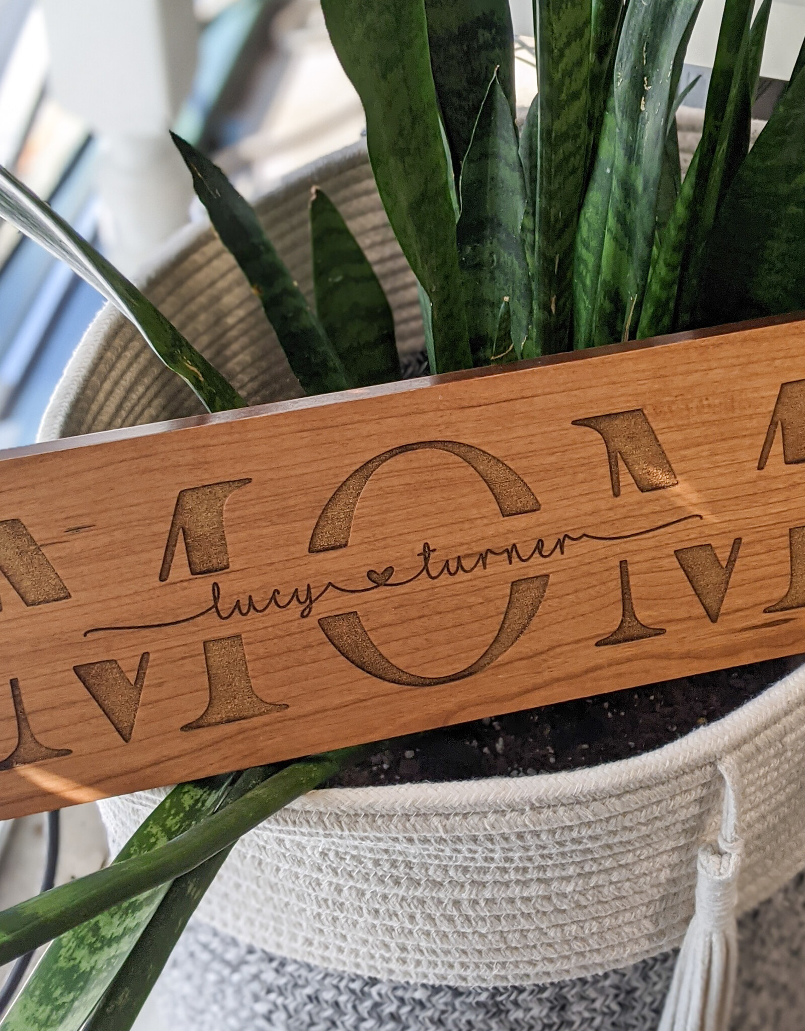 Cherry Plaque Rectangle Includes Laser Engraving