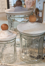 Glass Canister Set Of 3