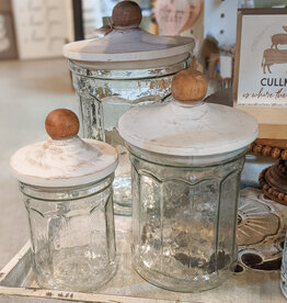 Glass Canister Set Of 3