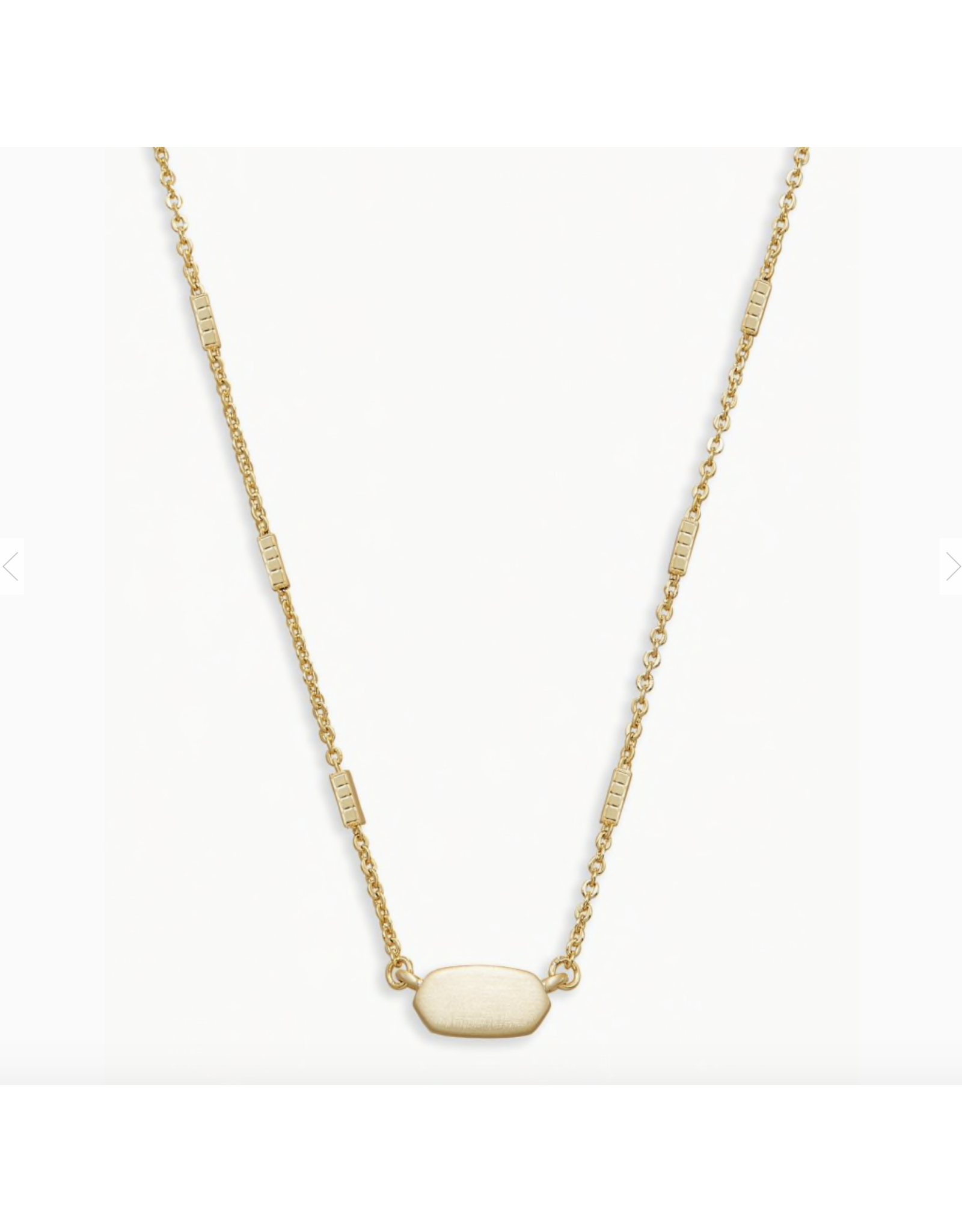 Necklace Fern Gold Metal