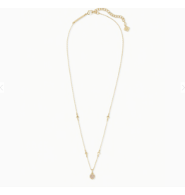 Necklace Nola Short Pendant Gold Iridescent Drusy