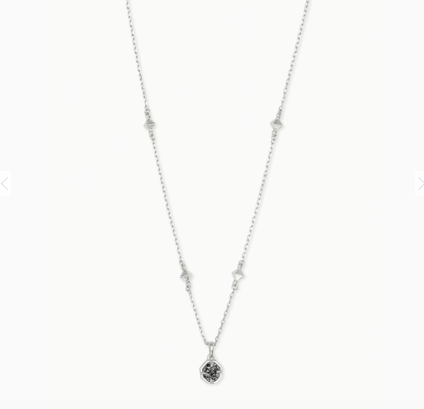 Nola Gold Pendant Necklace in Iridescent Drusy main image 0