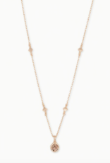 Necklace Nola Short Pendant RSG Rose Gold Drusy
