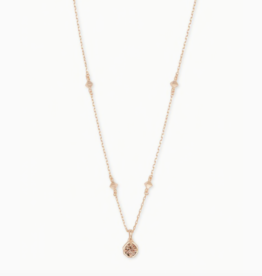 Necklace Nola Short Pendant RSG Rose Gold Drusy