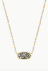 Necklace Elisa Gold Platinum Drusy