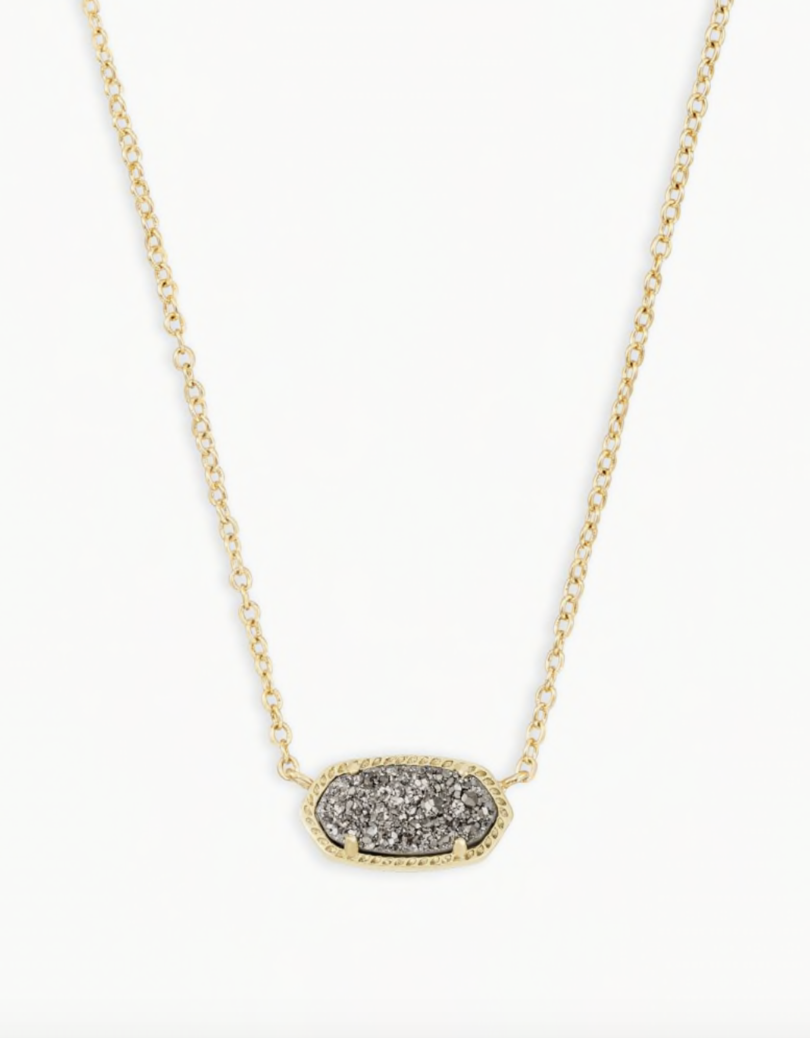 Necklace Elisa Gold Platinum Drusy