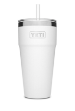 Rambler 26 Straw Cup White