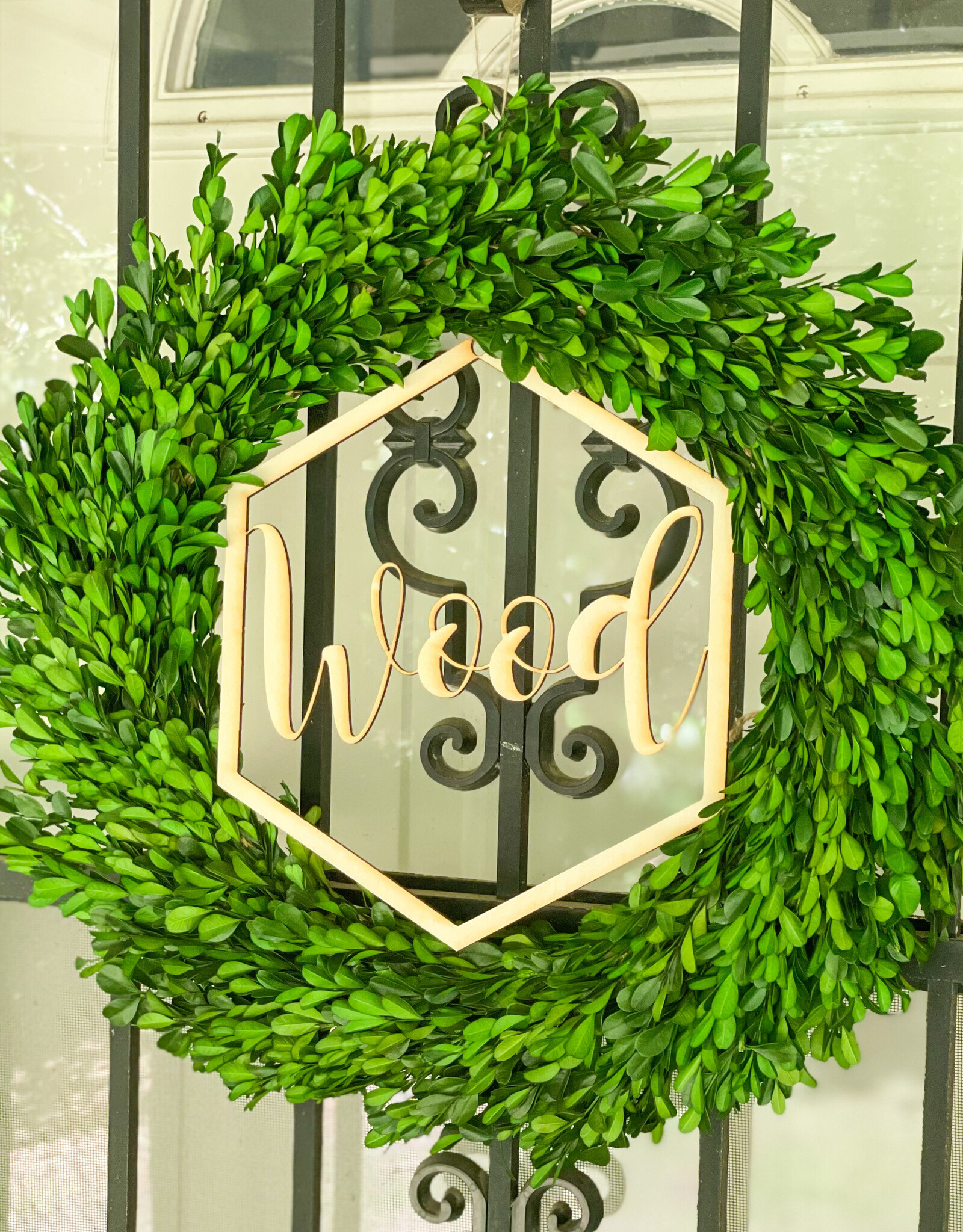 Personalized Wreath Sign