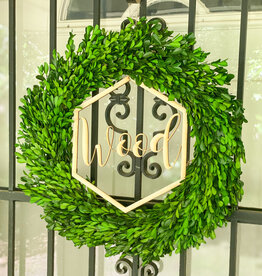 Personalized Wreath Sign