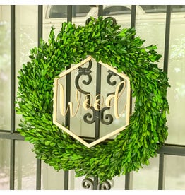 Personalized Wreath Sign
