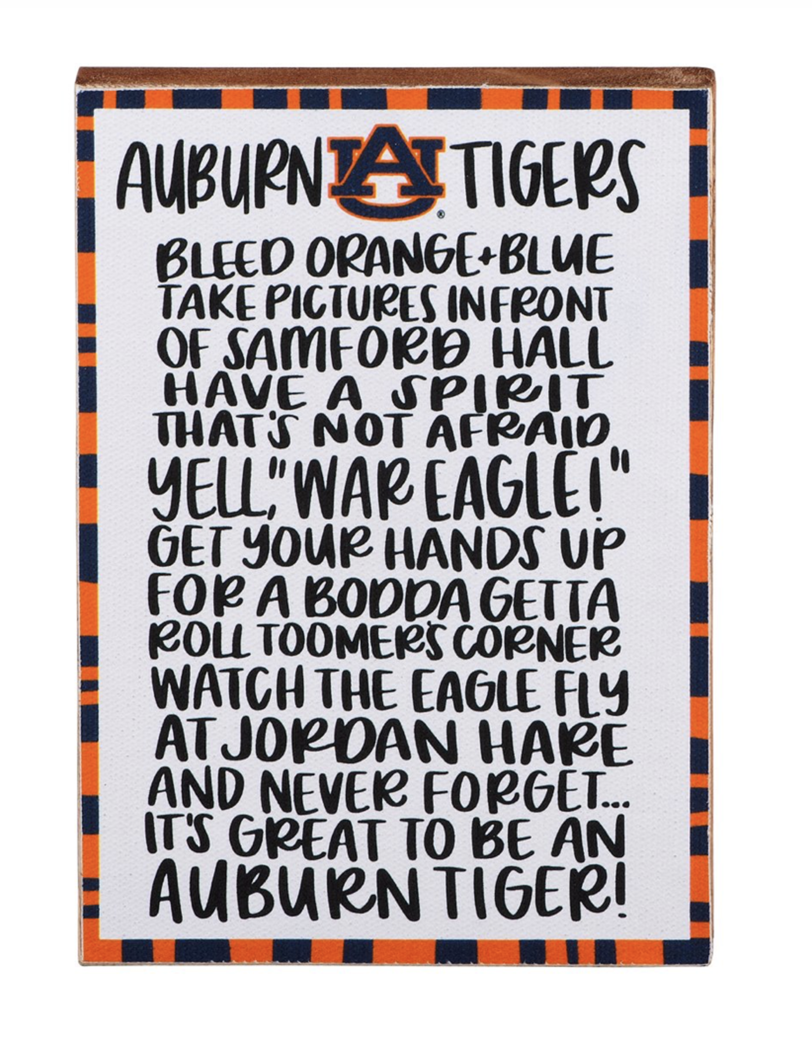 Block Canvas Auburn Fan