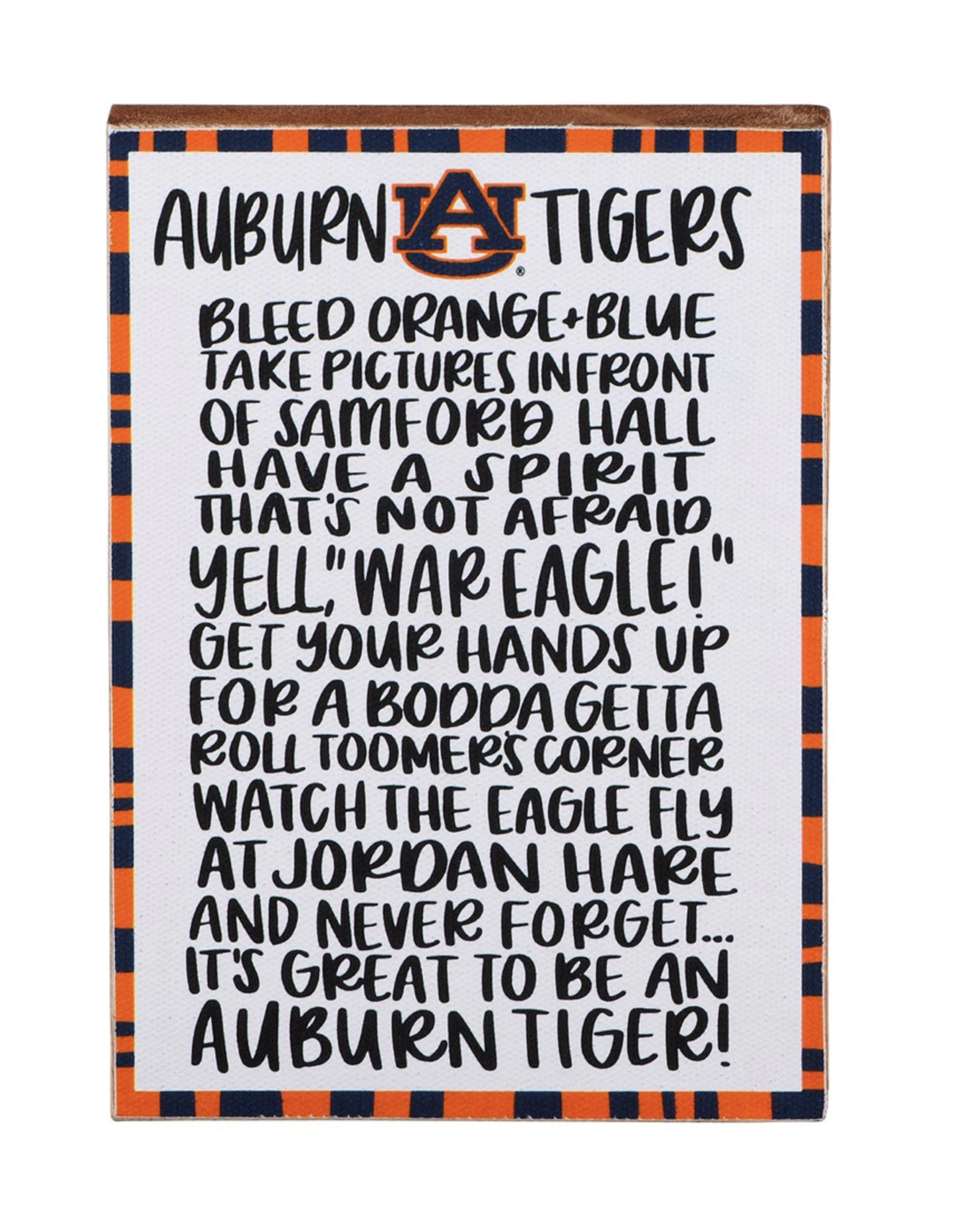 Block Canvas Auburn Fan