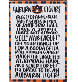 Block Canvas Auburn Fan