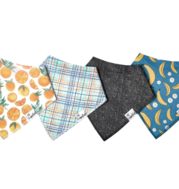 Bandana Bib Set 4 Pack Citrus