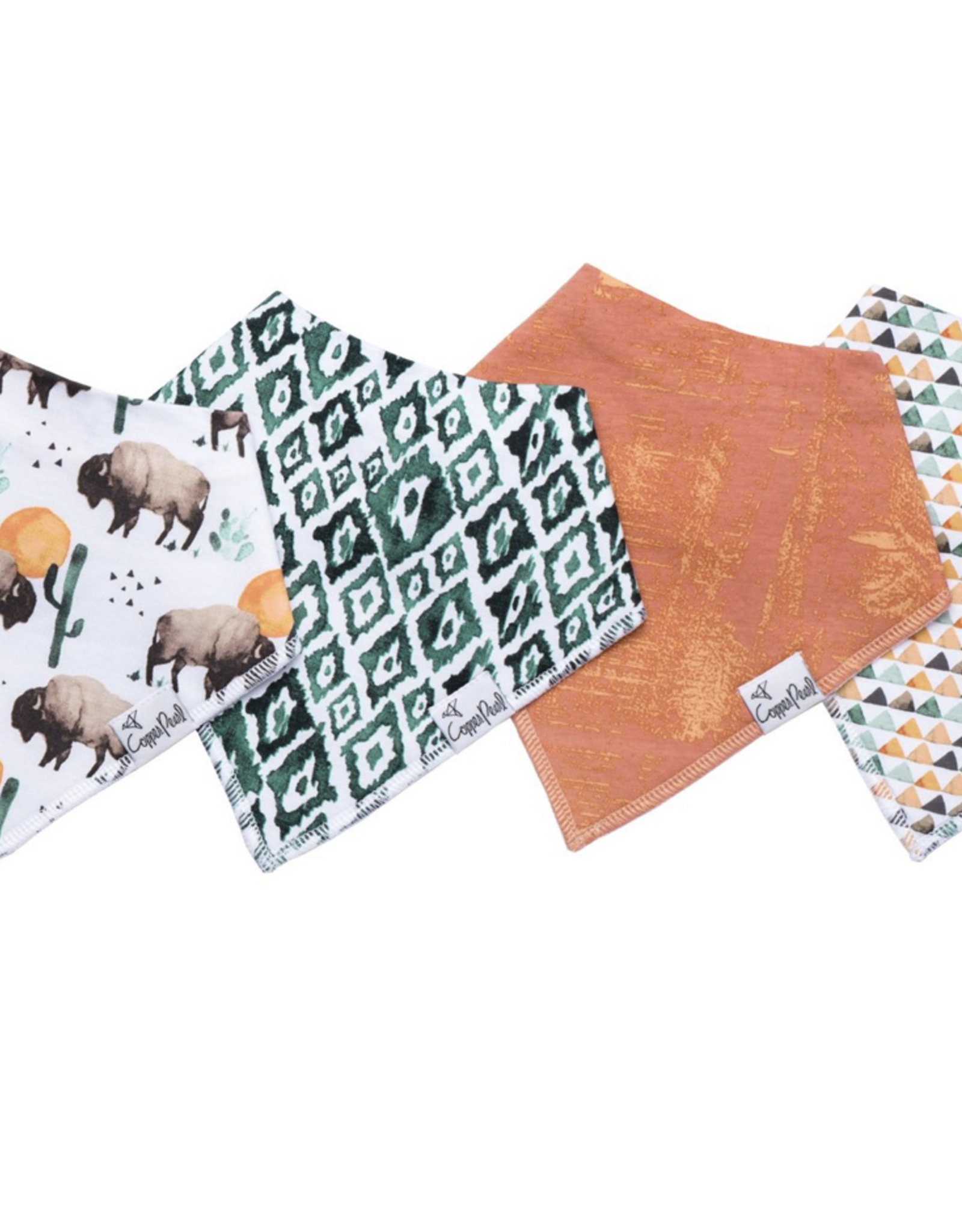 Bandana Bib 4 Pack Bison