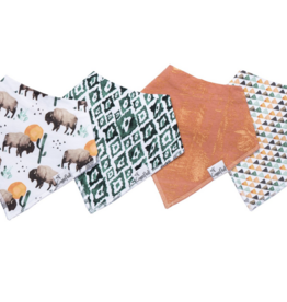 Bandana Bib 4 Pack Bison