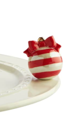 Mini Deck the Halls Red Striped Ornament