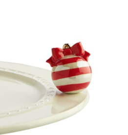 Mini Deck the Halls Red Striped Ornament