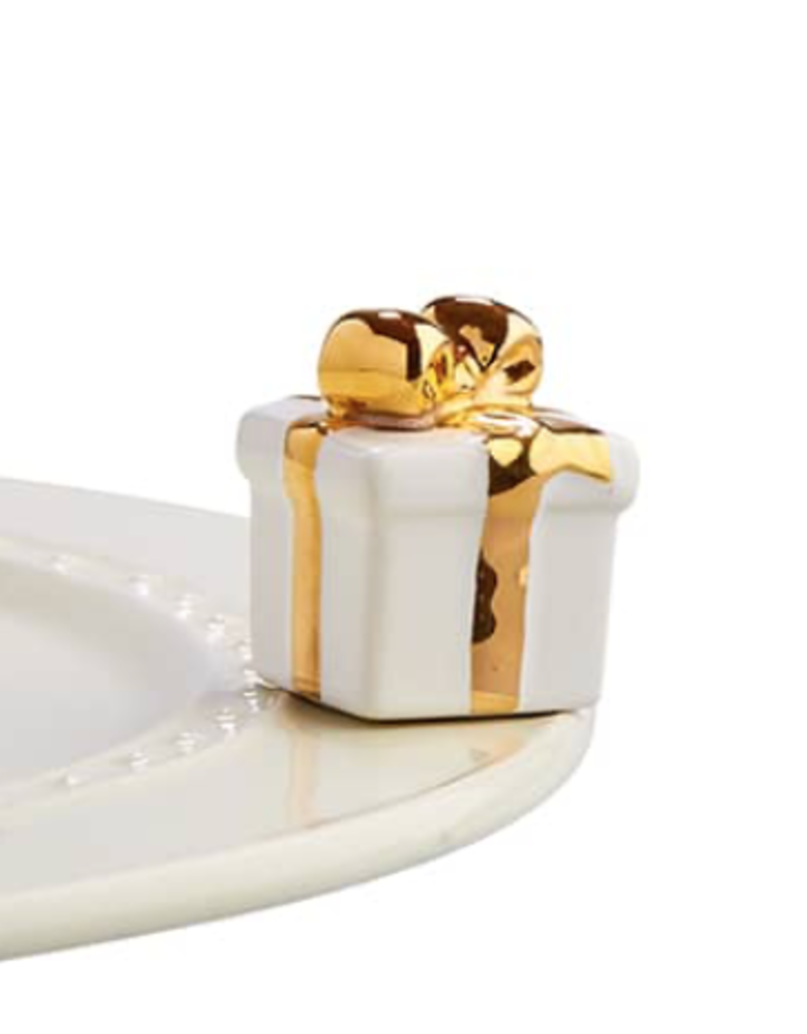 Mini White Gift/Golden Wishes