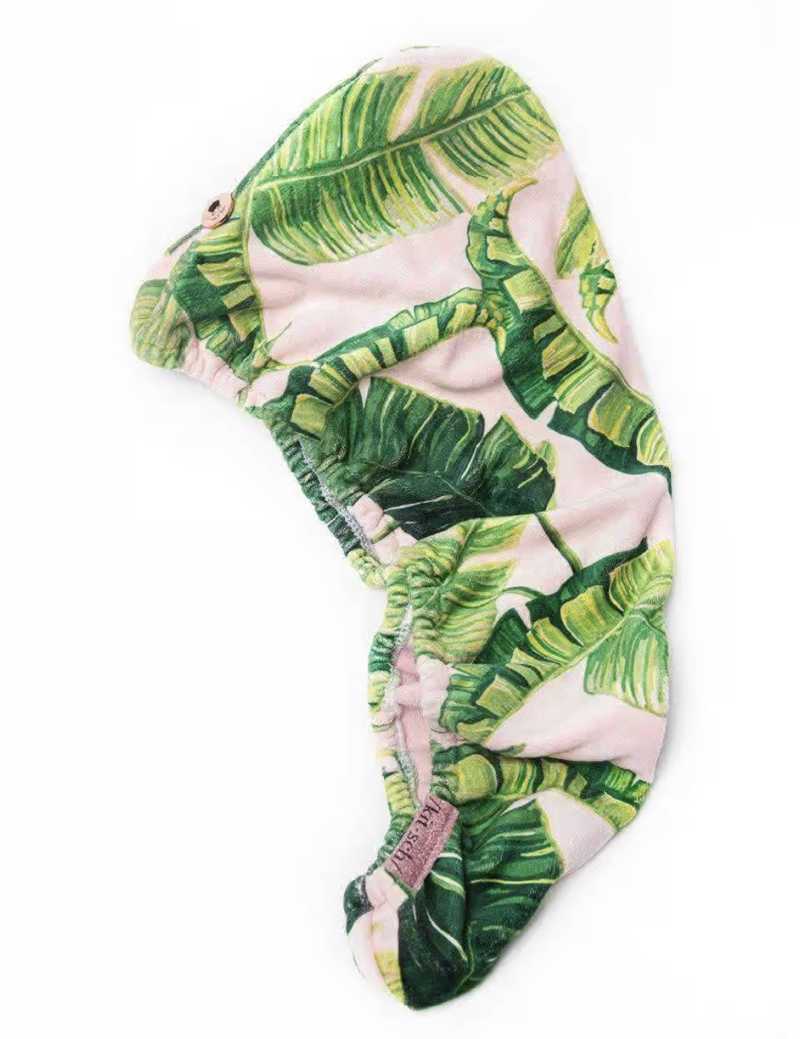 Microfiber Hair Towel Palm Print