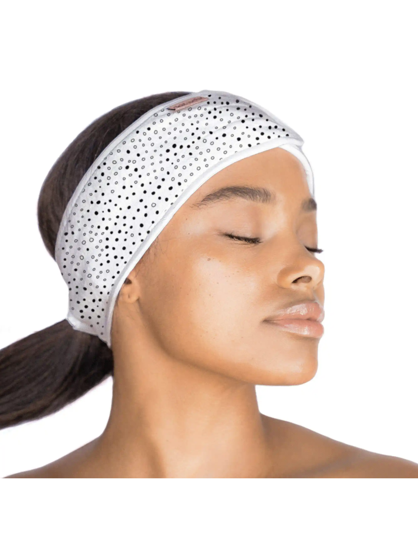 Microfiber Spa Headband Micro Dot