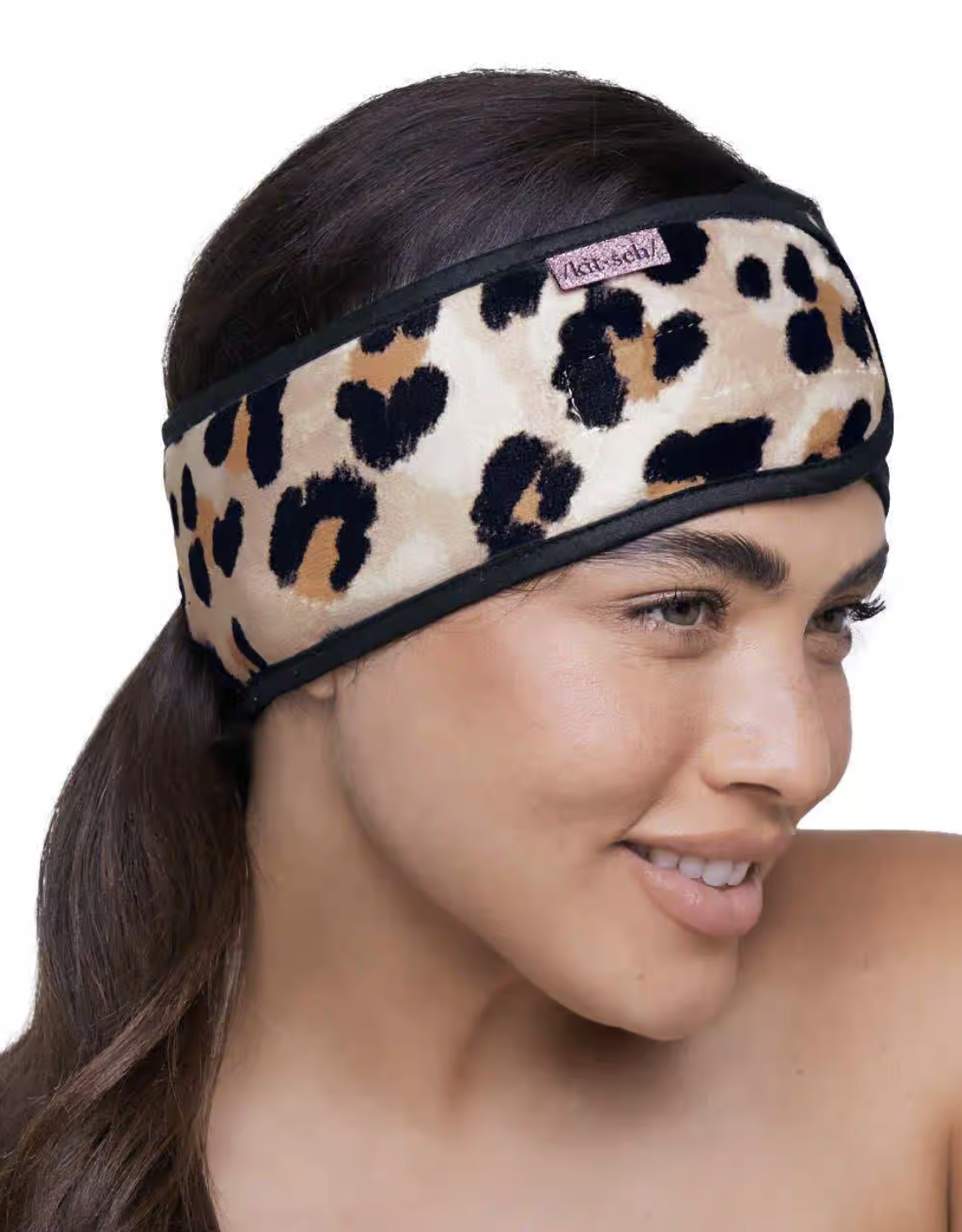 Microfiber Spa Headband Leopard