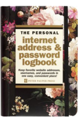 Internet Log Book Midnight Floral