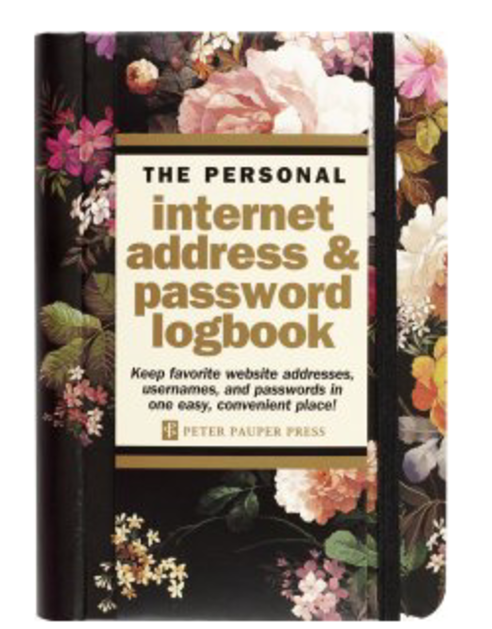 Internet Log Book Midnight Floral