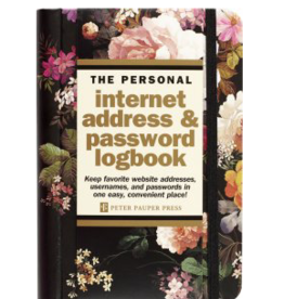 Internet Log Book Midnight Floral