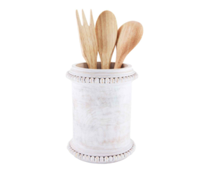 Wooden Kitchen Utensils – White