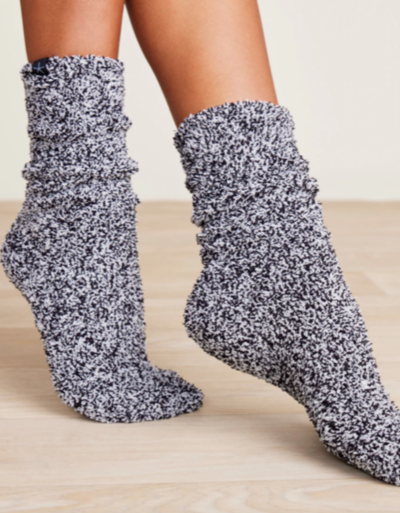 Socks Black White Heathered Cozychic
