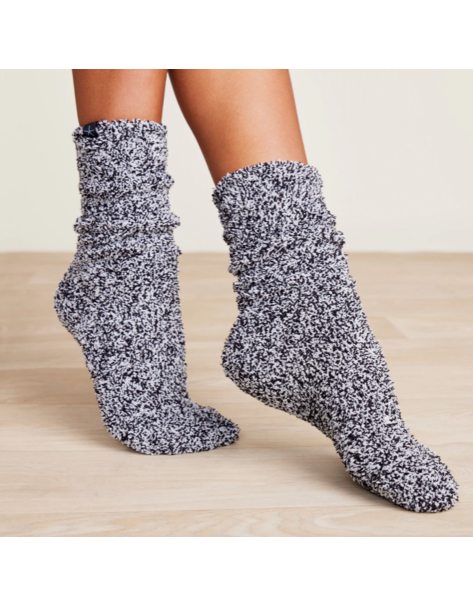 Socks Black White Heathered Cozychic