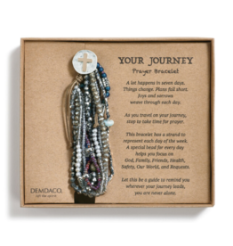 Demdaco Prayer Bracelet Your Journey Gray