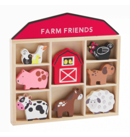 Wood Farm Animal Set