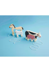 Wood Toys Cow Farm Rolling