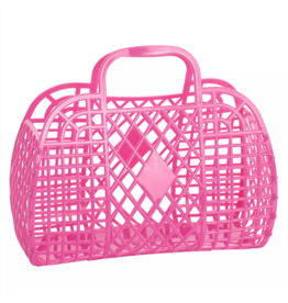 Sun Jellies Retro Basket LG Berry Pink