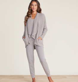 Cozychic Ultra Lite Shawl Pointelle Cardi Nickel