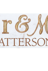 Mr & Mrs Sign Includes Laser Engraving