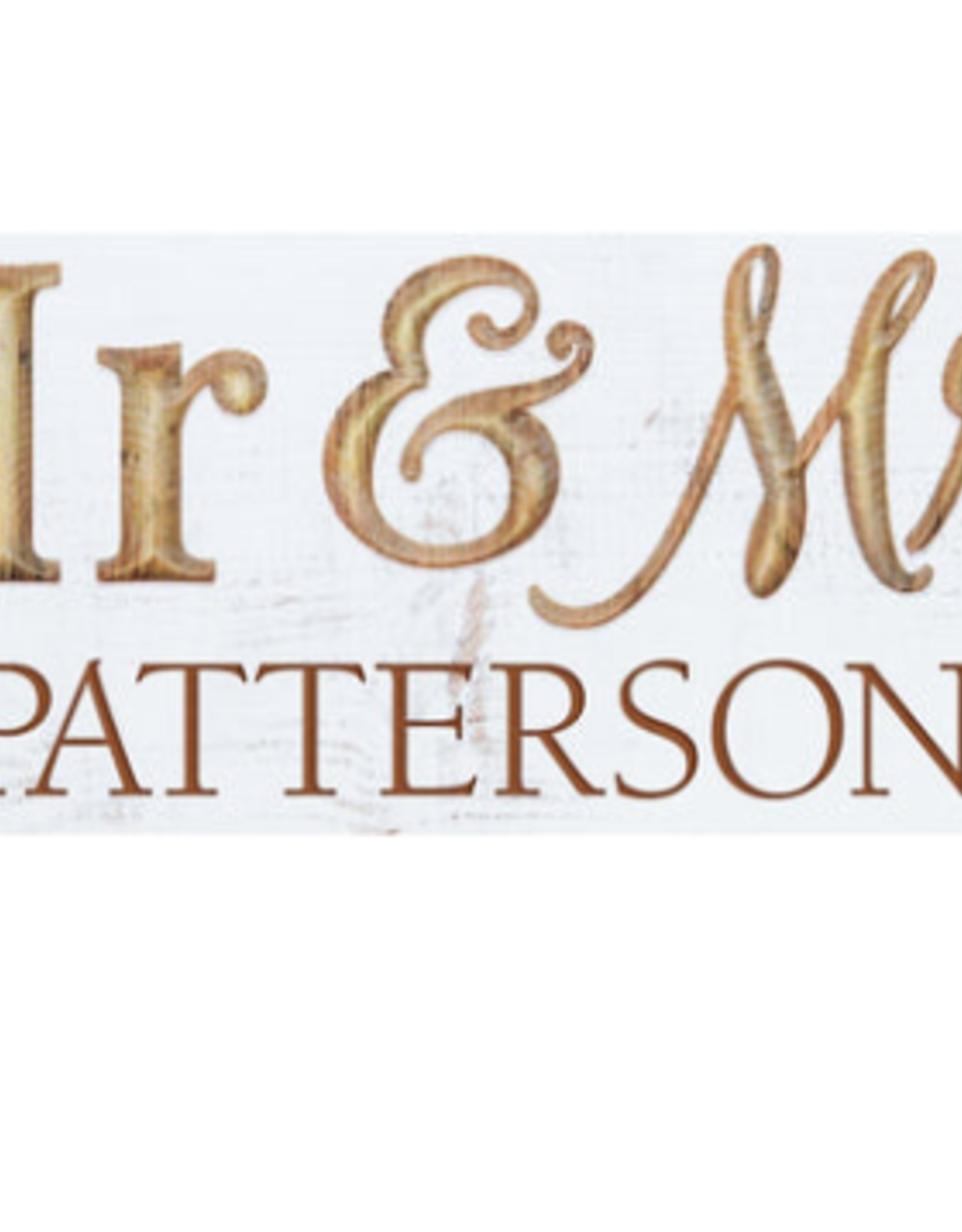Mr & Mrs Sign Includes Laser Engraving