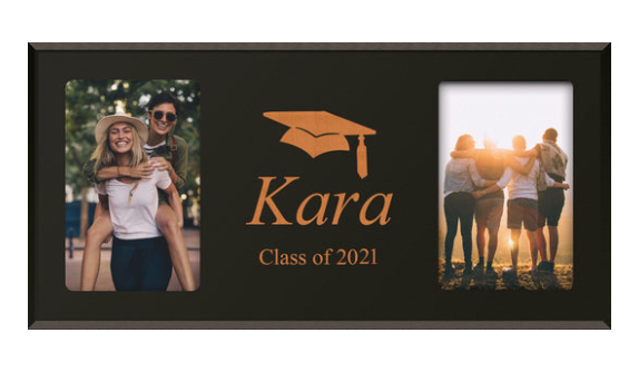 PERSONALIZED BLACK PHOTO FRAME (4X6 PHOTO) LASER ENGRAVABLE