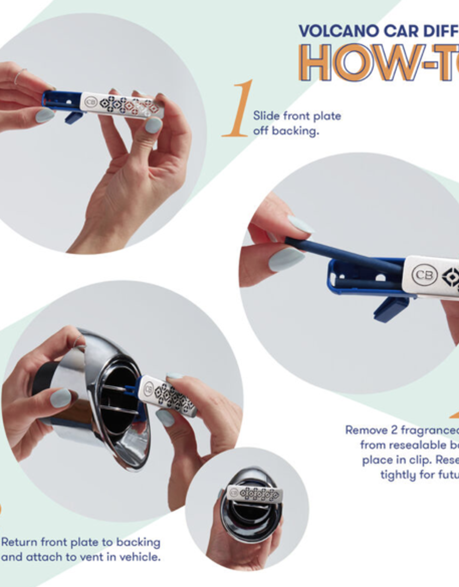 Volcano Fragranced Car Diffuser Refill Sticks