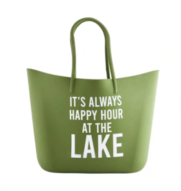 Mud Pie Tote Silicone It's Always Lake