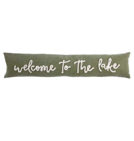 Mud Pie Pillow Long Skinny Welcome To The Lake