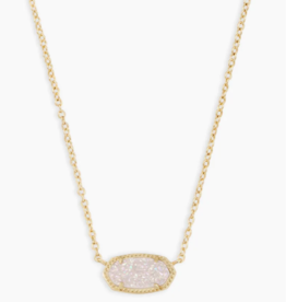 Necklace Elisa Gold Iridsnt Drusy