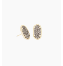 Earring Ellie Gold Platinum Drusy