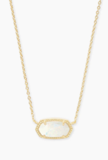 Necklace Elisa Gold White Opal
