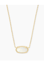 Kendra Scott Necklace Elisa Gold White Opal
